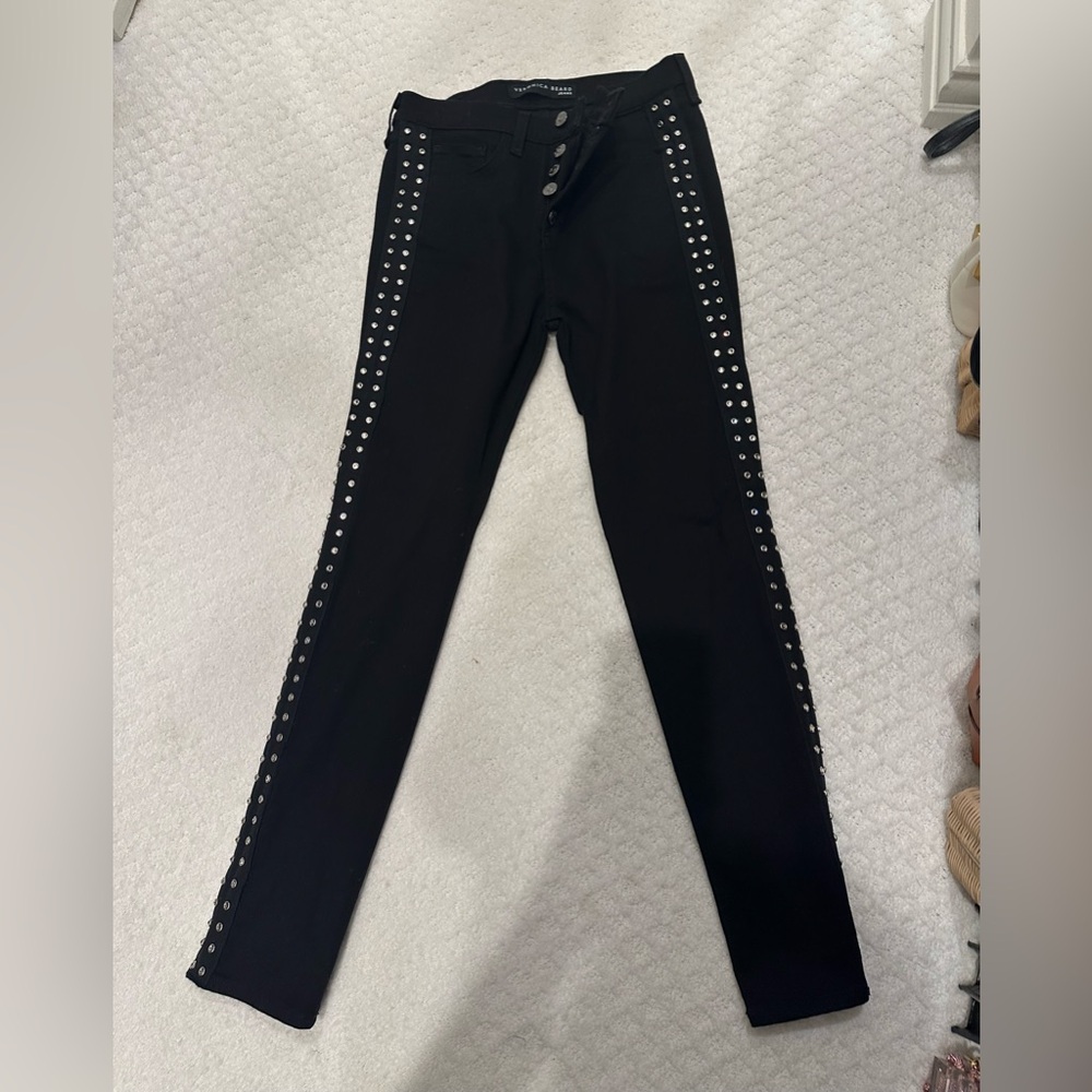Veronica Beard embellished “Debbie” jeans